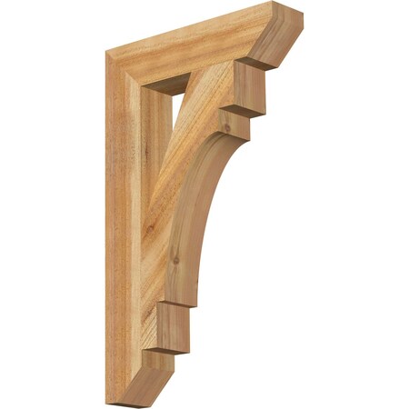 Ekena Millwork Merced Slat Rough Sawn Bracket, Western Red Cedar, 4"W x 18"D x 30"H BKT04X18X30MRC06RWR